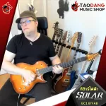 Solar GC1.6TFAB electric guitar, Flame Solar Amber Burt [Free gifts] [with Set Up & QC, easy to play] [Center insurance] [100%authentic] [Free delivery] Turtle