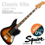 Fender® Squier Classic VIBE JAGUAR BASS LRL, 70s, Jaguar 20 Frets, NATO Body Pickup Al Nago **