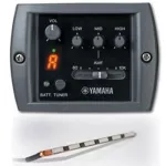 Yamaha® A1M กีตาร์โปร่งไฟฟ้า 41 นิ้ว คอเว้า ไม้หน้าโซลิดซิทก้าสปรูซ ปิ๊กอัพมีเทคโนโลยี SRT+ ฟรีที่ปิดช่องเสียง & กระเป๋า