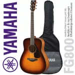 Yamaha® กีตาร์โปร่ง 41 นิ้ว ไม้ท็อปโซลิดสปรูซ ทรง Dreadnought รุ่น FG800 + แถมฟรีกระเป๋า & คาโป้ & ปิ๊ก & ประแจ & คู่มือ