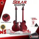 Electric guitar solar gc2.6tbr [Free free gift] [with SET Up & QC easy to play] [Center insurance] [100%authentic] [Free delivery] Turtle
