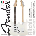 Fender® Ritchie Blackmore Stratocaster กีตาร์ไฟฟ้า 21 เฟรต ทรง Strat ไม้อัลเดอร์ ปิ๊กอัพ Seymour Duncan® + แถมฟรีกระเป๋า Deluxe ** Made in Mexico / ปร
