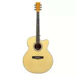 PARAMOUNT SQ-JLE, 42-inch electric guitar color, jumbo shape, concave neck, spruce/linden pick-up 4 bands + free bag ** 1 year insurance center **