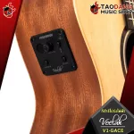 Airy guitar, electric airy, velah v1ga, v1gace [free free gift] [with Set Up & QC, easy to play] [Center insurance] [100%authentic] [Free delivery] Red turtle