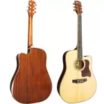 PARAMOUNT 41 inch electric guitar 41 inches, Top Sol, F750CEQN + Free Guitar & Capcid Solid Sprustic Electric GUI