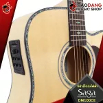 SAGA DM100CE Electric Guitar DM100CE DE CUTAHAWAY Distinct, fun with Pickup Fishman with premium free gifts - red turtles