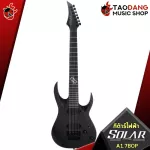 Solar A1.7BOP electric guitar, 7 brands that musicians trust in black, fierce wood patterns, ROCK cables, free shipping - Red turtle