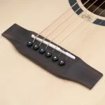 Kazuki® Rung Phanakorn Serie Om41, 41 inch acoustic guitar, OM shape, Top Solid Sita Square Beside and back, Mahokani + free