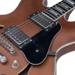 Kazuki K335 Electric guitar SEMI Hollow 22 Frets Body, Pepper, MPL, is suitable for jazz/blues/acoustic music.