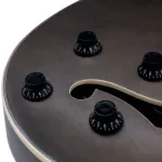 Kazuki K335 Electric guitar SEMI Hollow 22 Frets Body, Pepper, MPL, is suitable for jazz/blues/acoustic music.