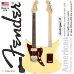 Fender® American Performer Jazzmaster กีตาร์ไฟฟ้า 22 เฟรต ทรง Jazzmaster ไม้อัลเดอร์ ปิ๊กอัพ Yosemite®+แถมฟรีกระเป๋า Deluxe ** Made in USA / ประกันศูน