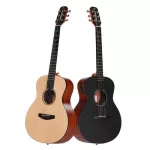 POPUTAR® T1, 36 -inch genius guitar, SPRUCE Wooden Front & Mahogany per Bluetooth, can connect to popumusic apps + free bags & manual ** Zero insurance