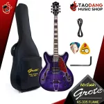 Grote Semi-Hollow Body AS-335 Flame As335 Flame [Free gift] [with SET UP & QC Easy to Play] [100%authentic] [Free delivery] Turtle
