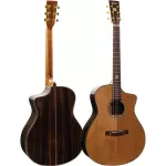 Kazuki All Soul2 NASORN GA 41 -inch GA, GA style, authentic sole wood, cedar/ rosewood, glossy coated, gold knob + free guitar case ** All Solid Guitar *