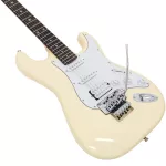 PARAMOUNT PE107 Electric guitar 22 Frete HSS Strat Richie Sambora Floyd Rose Antique White