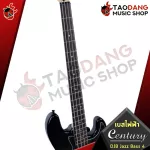 Century Dark Series Jazz Bass 4 Black White [Free gift] [with Set Up & QC Easy to play] [Free delivery] Red turtle