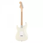 Fender® Squier Affinity Strat MN, 21 electric guitar, alder, alder pic, single, white collection, year 2021 + free rocker