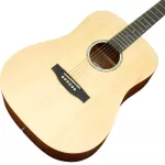 PARAMOUNT Q601, 41 -inch guitar, topped up, rosewood/Mahokkani, Dreadnought shape, coated coating, knob Open Gear