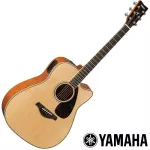 YAMAHA® FGX820C Natural, 40 -inch electric guitar, Traditional Western Cutaway 20 Freck, Top Sol, Side Study and