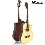 Fantasia F81 กีต้าร์โปร่ง 38 นิ้ว คอเว้า ไม้ลินเดน Acoustic Guitar for Beginners ** กีตาร์โปร่งมือใหม่ **