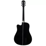 Paramount ED20 Acoustic Guitar, 41 inch acoustic guitar, Dreadnought style, concave neck, spruce/linden + free bag & cable set & pickpocket & pick