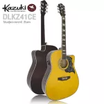 Kazuki DLKZ41CE 41 -inch electric guitar, concave neck, Deluxe wood, shiny coating, Gibson design ** with a built -in strap **