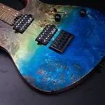 Kazuki Dragon Series, 24 Fret Body, Mahakan, Wooden Wooden, Wilkinson, Fixed Bridge/Floyd