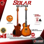 Solar GC1.6TFAB electric guitar, Flame Solar Amber Burt [Free gifts] [with Set Up & QC, easy to play] [Center insurance] [100%authentic] [Free delivery] Turtle