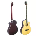 Paramount AB80CEN Acoustic Bass Guitar Electric Base Bass Base guitar 45.5 " / 22 Frete Sprues with XLR + free connectors, free bass bags