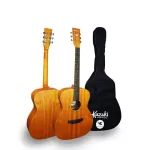 Kazuki Mar Series OM1, 40 inches, OM, Sibra style, whole coating, finger board, rosewood, knob, Open Gear + free bag + pic