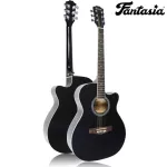 Fantasia Qag401G Acoustic Guitar, airy guitar, 40 inches, brawl neck, coated with steel, neck + free guitar bags & guitar straps & ko