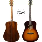 Kazuki ka15e, an electric acoustic guitar, artist model ** Micro frog ** authentic wood, including knob, Glover, Pick, L.R. Baggs, Ruby Sunburst + Free Case Premium **
