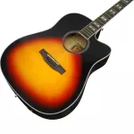 Paramount ED20E 41 -inch electric guitar, D -neck style, Sprueus/Linden EQ 2 Body Tuner + Free Bags & Capo & Picking ** Zero Insurance