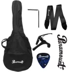 Paramount ED20E 41 -inch electric guitar, D -neck style, Sprueus/Linden EQ 2 Body Tuner + Free Bags & Capo & Picking ** Zero Insurance