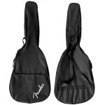 Fender® FA-125 Acoustic Guitar, 41 inch acoustic guitar, Dreadnought shape, varnish, shadow + free guitar bag & tuner & kapo & pick & wrench