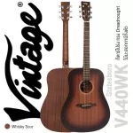 Vintage V440wk Statesboro Series, Dreadnought, Mahogany Wood, Whisky Sour