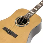 Paramount S450, airy guitar 41 "D shape, Top Sol, Cedar, Prud/Rose Wood, professional coating Black nickel knob ** use cable