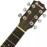 Paramount GS Mini 1 Travel Guitar Electric Guitar 36 "Parlor has a built -in strap. Mahogany wood, whole body + free freckles