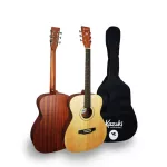 Kazuki Mar Series OM1, airy guitar, 40 inches, OM shape, Seibra Wood, both coating, finger board, rosewood, knob Open Gear + free