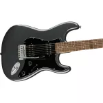 Fender® Squier Affinity Strat HH Electric Guitar 21 Frets Strat Pickup Ham, Popper Wood Batal + Free Car Stocking **