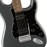 Fender® Squier Affinity Strat HH Electric Guitar 21 Frets Strat Pickup Ham, Popper Wood Batal + Free Car Stocking **