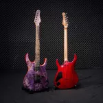 Kazuki Dragon Series, 24 Fret Body, Mahakan, Wooden Wooden, Wilkinson, Fixed Bridge/Floyd