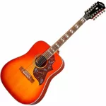 Epiphone® Hummingbird 12-String, 12-inch 41-inch electric guitar, All SOLID, Solid Spruce, Side/Soli