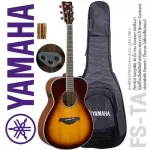 Yamaha® FS-TA Transacoustic Guitar กีตาร์ทรานอคูสติค 40 นิ้ว ทรง Concert ไม้ท็อปโซลิดสปรูซ/มะฮอกกานี + แถมฟรีกระเป๋า Deluxe & ถ่าน ** ประกันศูนย์ 1 ปี
