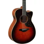 YAMAHA® AC3R 40 inch electric guitar, Concert shape, authentic solid wood Rosewood Wood with ARE + free technology, soft cases & charcoal