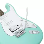 PARAMOUNT PE102 Electric guitar Strat 22 Frets Belt Wood, Pickup, HSS, Stratosonic + Free Rocking / // Beginners ** 1 year Insurance **