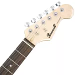 PARAMOUNT PE132 Stratosonic Electric Guitar Strat 22 Frets Ashka, Ashka, Finger Boxing, Rose Wood, HSS + Free Rocking ** 1 year Insurance **