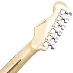 PARAMOUNT PE132 Stratosonic Electric Guitar Strat 22 Frets Ashka, Ashka, Finger Boxing, Rose Wood, HSS + Free Rocking ** 1 year Insurance **