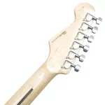 PARAMOUNT PE122 Stratosonic Electric Guitar Strat 22 Frets Ash Car/Finger Board Maple HSS + Free Rocking Free Car ** 1 Year Insurance **