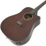 Paramount CD70CEM กีตาร์โปร่งไฟฟ้า 41 นิ้ว ทรง D คอเว้า ไม้โซลิดมะฮอกกานี/มะฮอกกานี เคลือบเงา ** ปิ๊กอัพ Fishman Presys